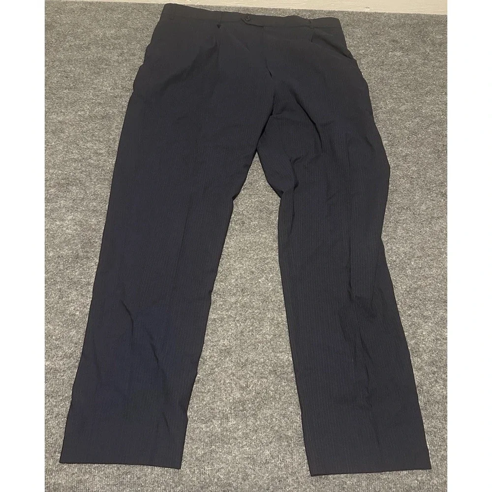 Brooks Brothers Brookscool 2 Piece Suit 46 Blazer 40x32 Slacks Navy Pinstripe